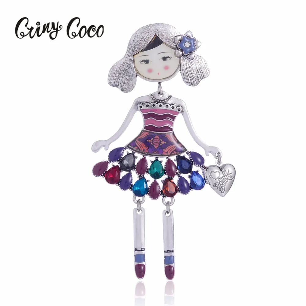 Cring CoCo стразы броши для девочек модные аксессуары одежды ювелирные изделия
