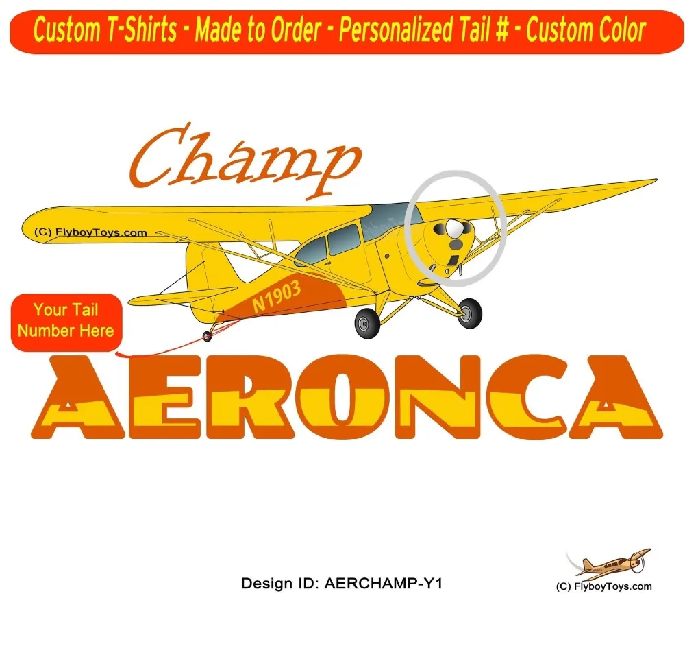 Мужская футболка 2019 Aeronca Champ (желтая) с рисунком самолета Забавные топы толстовки |