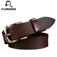 new trend simple waist belt genuine leather belt 5 color high quality pin buckle strap original brand ladies belt for jeans