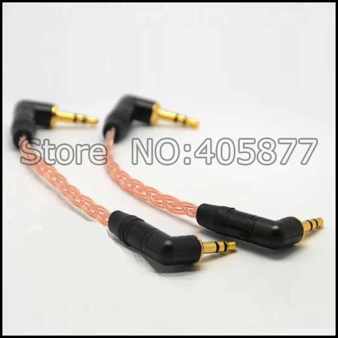 5N OCC медный стерео 3 5 мм штекер AUX аудио наушники AMP Кабель 15 см|3.5mm male|male auxocc copper |