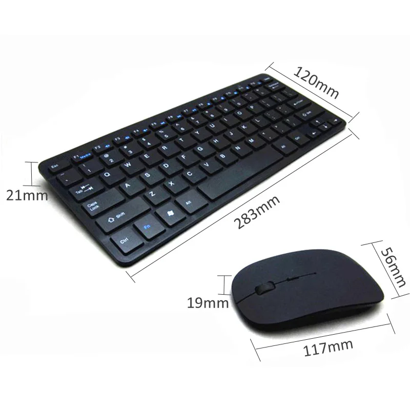 W28 Thin Wireless Keyboard Mouse Ergonomic Multimedia 78 Keys Compact Mini 2.4Ghz 10m Range for PC Computer | Компьютеры и офис