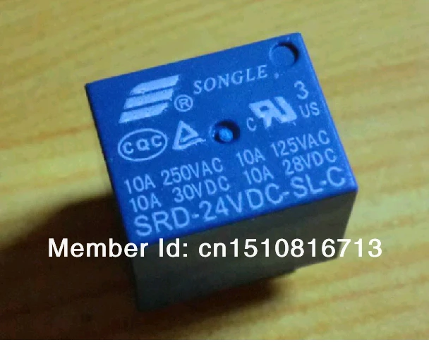 Реле SONGLE 24V DC SPDT 100 шт.|relay 24v|songle relayrelay 24v dc |