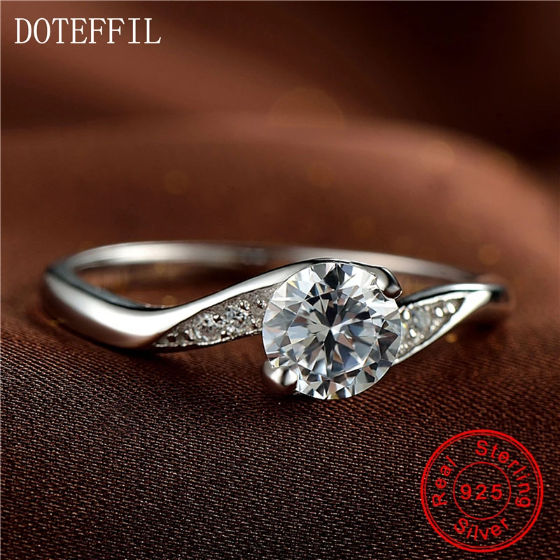 Женское кольцо из серебра 925 пробы с фианитом|round ring|fashion ringsring fashion |