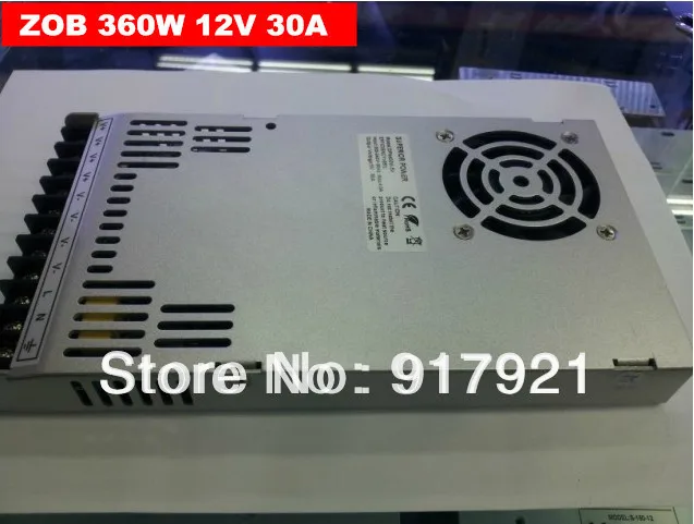 ZOB LED the latest products 360W 12V 30A AC/DC200V-240V switching power supply 360w led display / module dedicated wholesale |