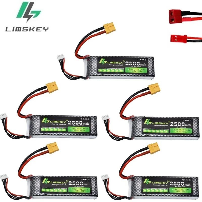 Limskey Power абсолютно новый 3s Bettery 11 1 В 2500 мАч 25C MAX 35C T/xt60 разъем для автомобильного