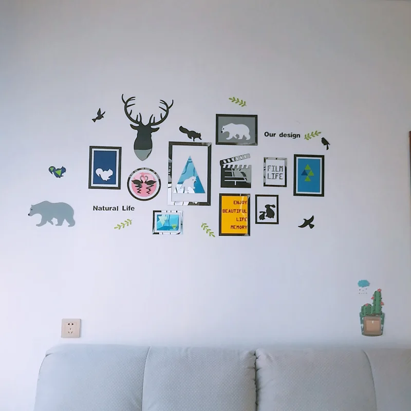 Художественная картина Настенный дизайн акриловые наклейки на стену DIY для