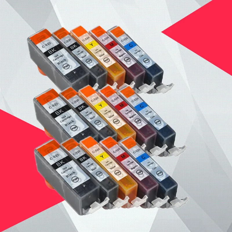 Картридж с чернилами 15PK PGI 525 CLI 526 для Canon PIXMA iP4850 iP4950 MG5150 MG5250 MG6150 MG8150 MX885 MG5350 pgi
