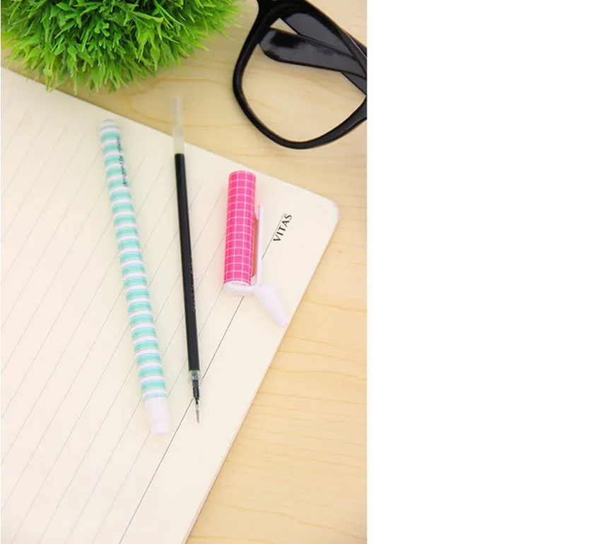 (10 pieces/Lot) New Cute Colorful Gel Pen Kawaii material escolar papelaria Stationery School Office Supplies | Канцтовары для