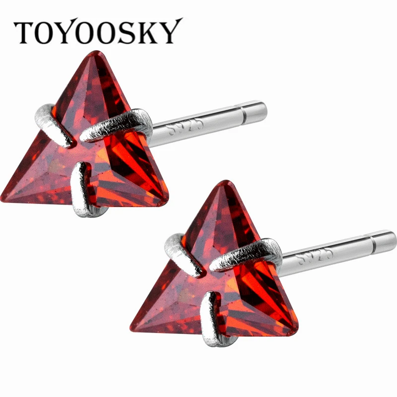 Серьги-гвоздики TOYOOSKY из серебра 925 пробы для мужчин и женщин | Украшения
