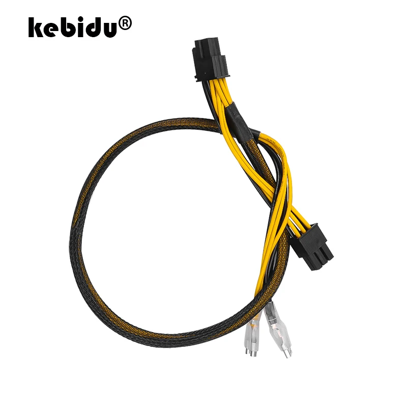 2019 новый высококачественный 6 pin PCI E Экспресс кабель питания 50 см двойной блок ATX