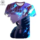 My Hero academicмужские летние футболки для детей футболка с 3D принтом Midoriya Izuku в школьном и школьном стиле с надписью Boku no Hero academic, топы