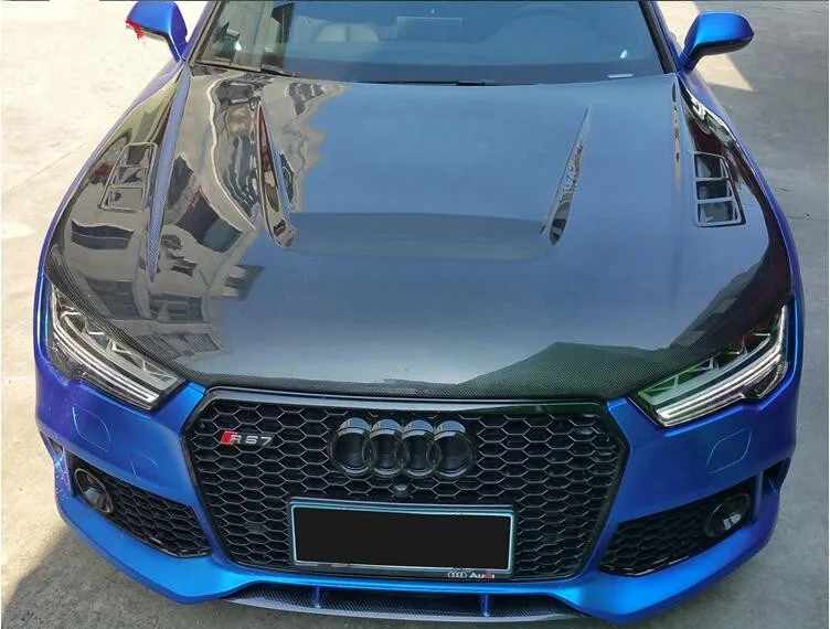 Новый передний бампер из углеродного волокна для Audi A7 RS7 2012 2013 2014 2015 2016 2017