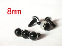 8mm round plastic clear toy eyes washers 200pcs100pairs