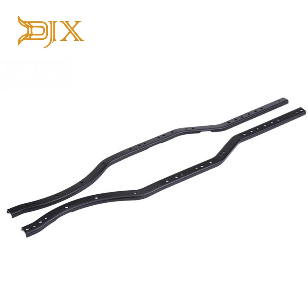 DJX 2 шт. стальные рамы рельсы для 1/10 RC автомобиля CrawlerAXIAL SCX10 II 90046 90047|Детали и