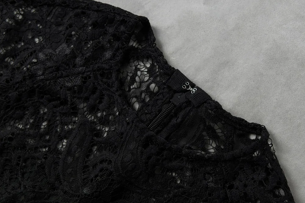 Женское кружевное Бандажное платье INDRESSME с круглым вырезом и коротким рукавом