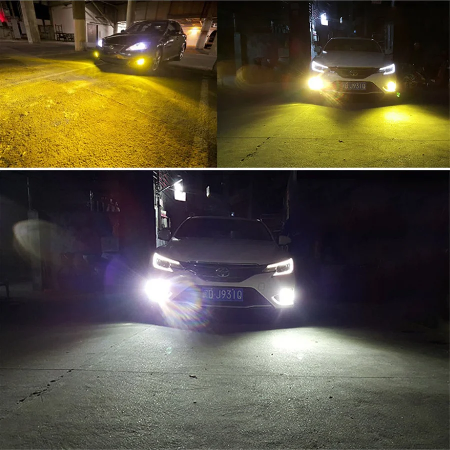Новый 2017 автомобилей светодиодные фары Противотуманные H1 H3 H7 H8 H9 H10 H11 HB3 9005 HB4 9006