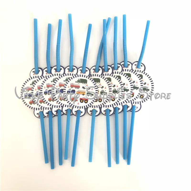 10 шт./лот креативные синие Мультяшные машинки одноразовые пластиковые