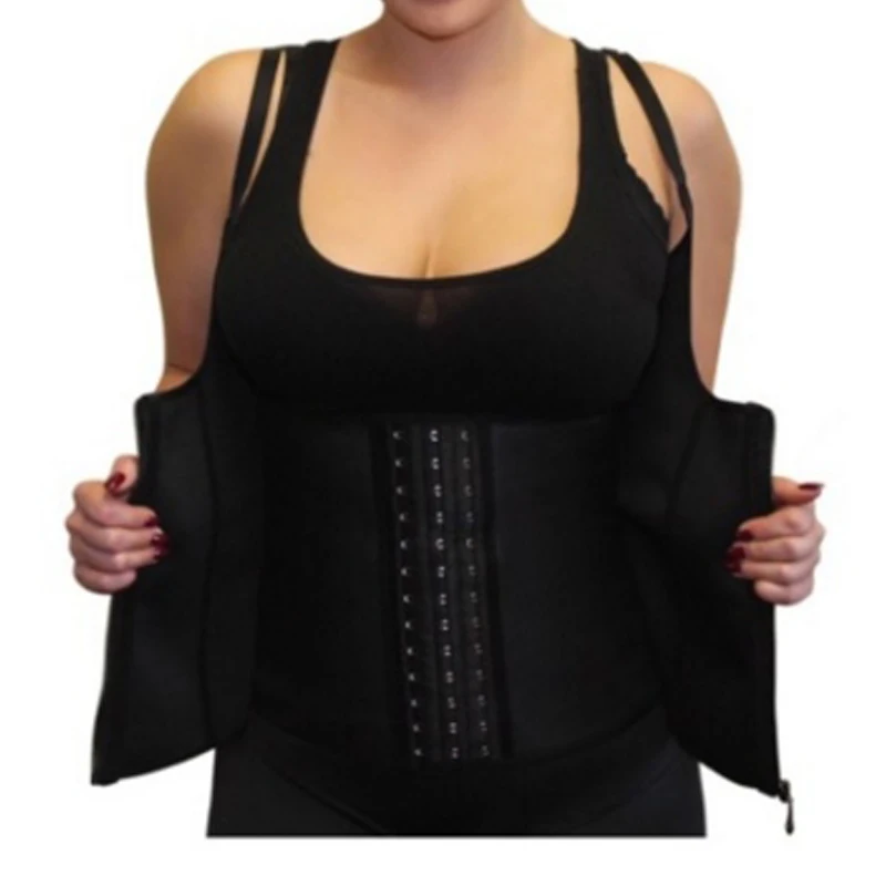 XS 6XL 4/6 стальная косточка латексная Талия cincher жилет 3 ряд крючков и молния