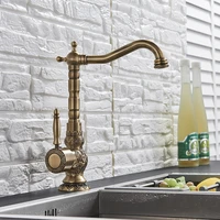 basin faucets retro brass bathroom sink mixer deck mounted single handle bathroom faucet brass hot and cold tap zd1209