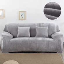 Plush fabirc Sofa cover 1/2/3/4 seater thick Slipcover couch sofacovers stretch elastic cheap sofa covers Towel wrap covering