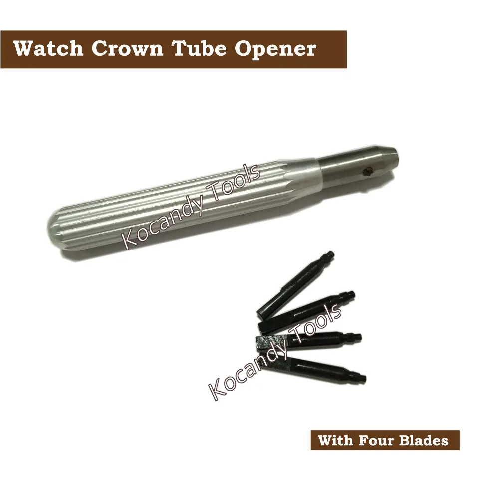 Чехол для часов с заводной головкой и 4 лезвиями|watch repair tool|watch repairwatch crown |