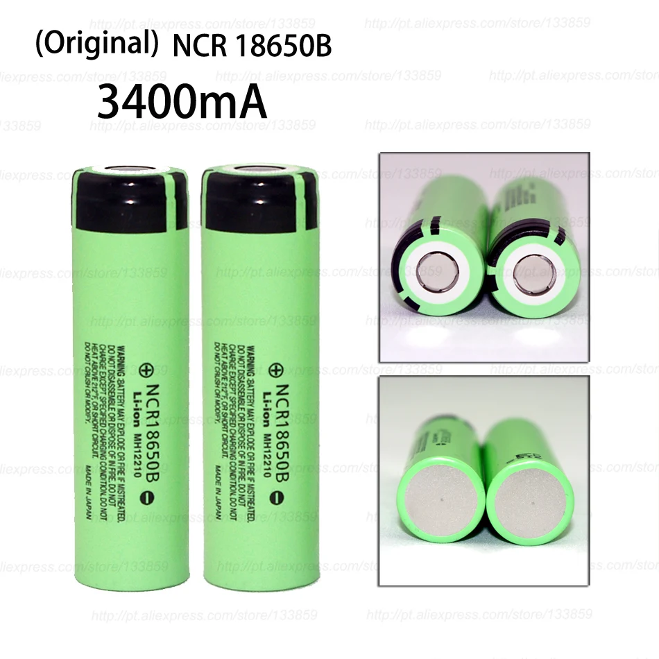 2 шт. новый оригинальный аккумулятор NCR18650B 3400 мАч 18650 литий-ионный 3 7 В для