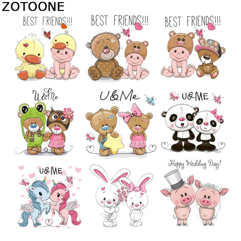 ZOTOONE в мультипликационном стиле (Железный На Патчи для платья-футболки сумки Diy