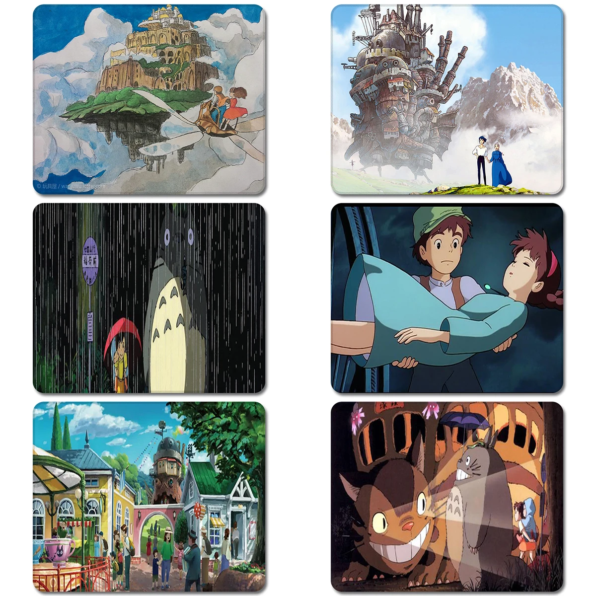 Hayao Miyazaki аниме Howl's Moving Castle натуральный резиновый коврик для мыши Коврик