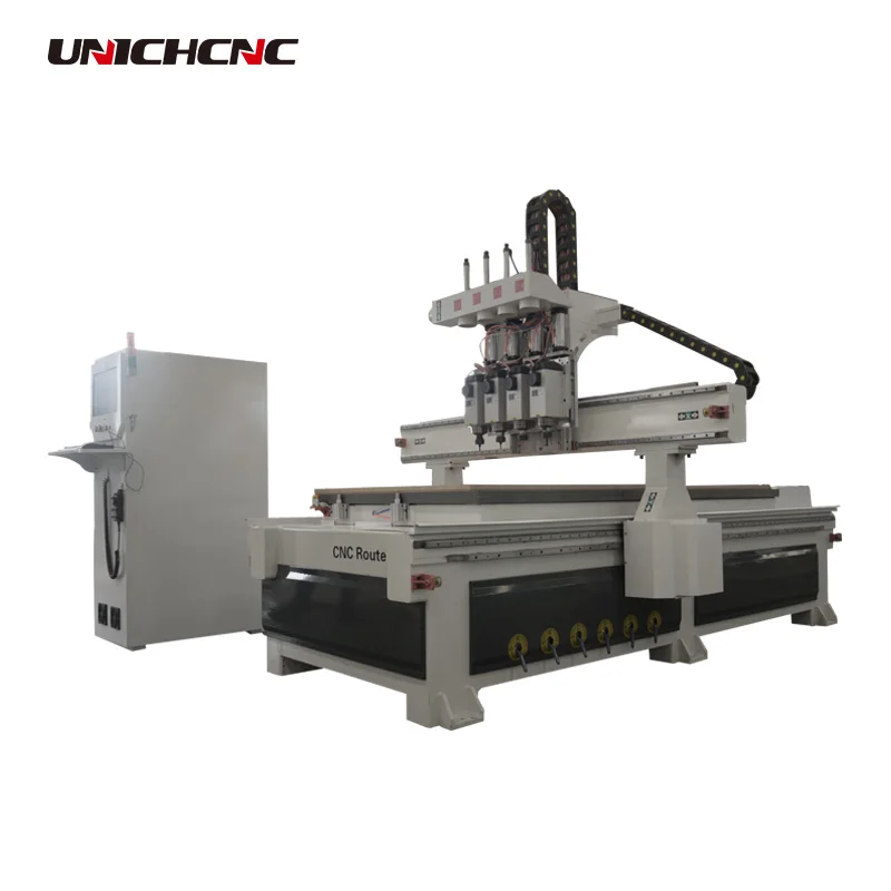Jinan Unichcnc CNC 4 осевой деревообрабатывающий фрезерный станок|Фрезы по дереву| |