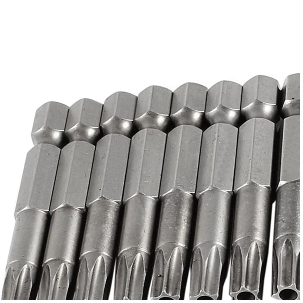 

5.3mm T30 Head 50mm Long Security Torx Screwdriver Insert Bits 10 Pcs
