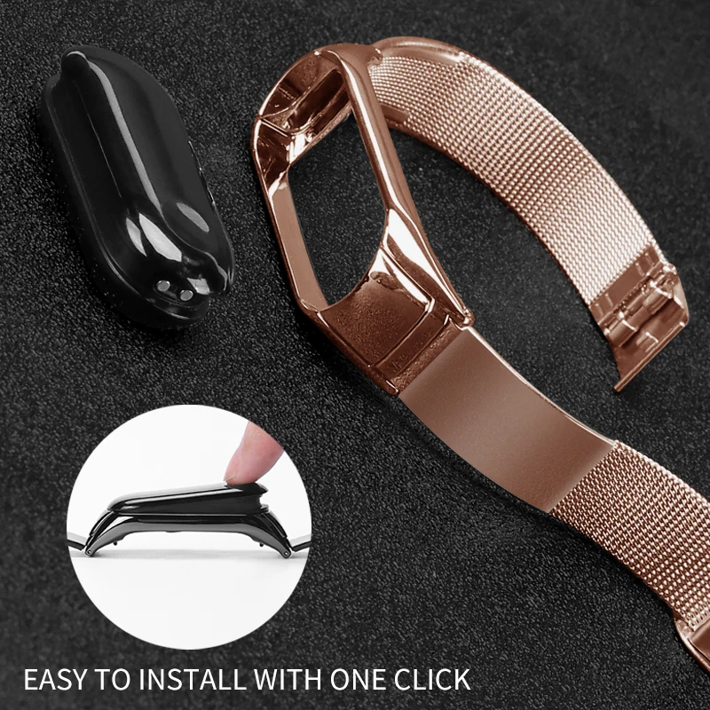 Для mi band 3 металлический браслет из нержавеющей стали с пряжкой для Xiao mi Band 3 сменный Браслет для mi band 3 браслет из нержавеющей стали
