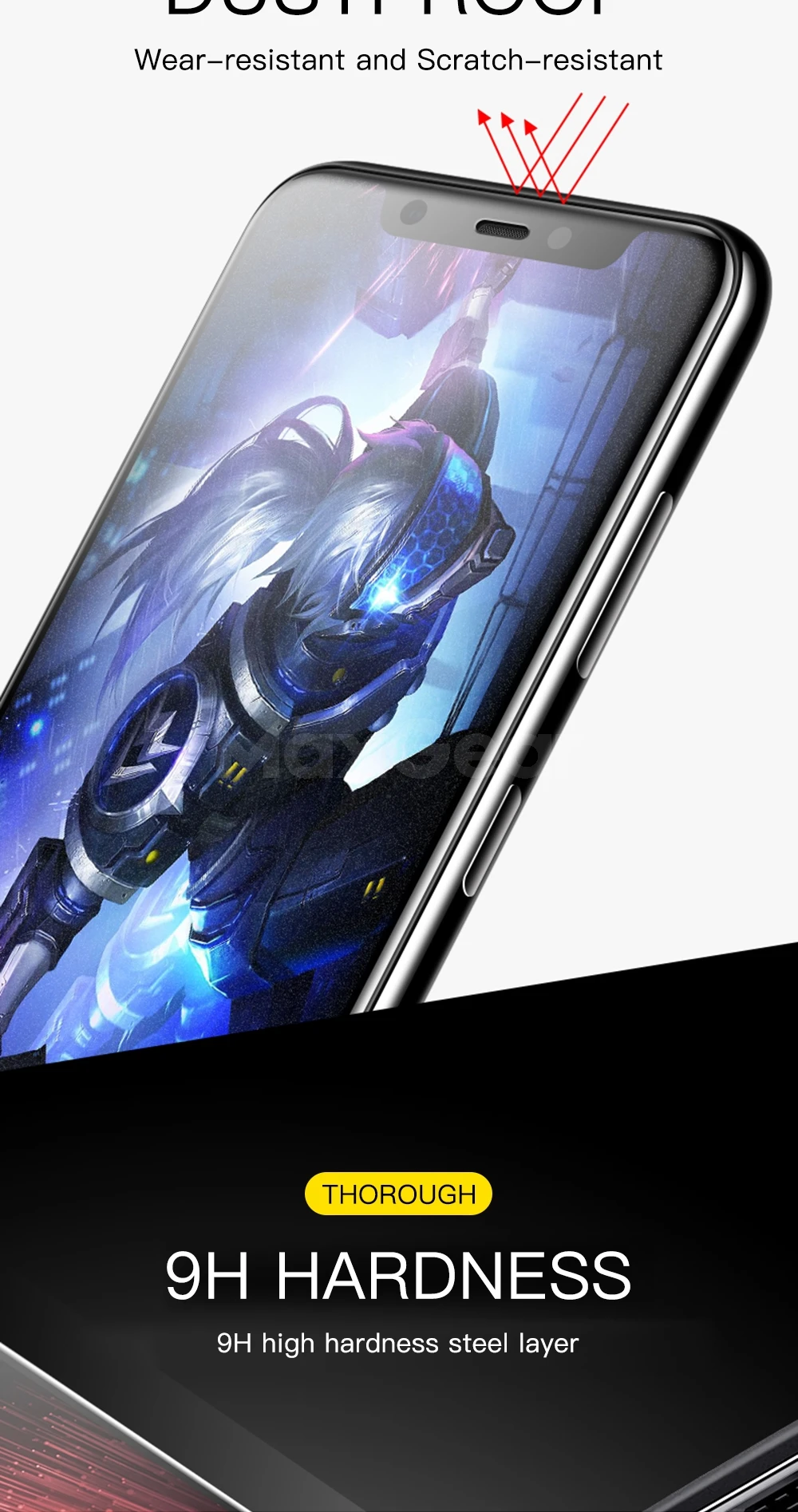 9D матовое закаленное стекло для Xiaomi Mi 9 8 SE A2 Lite 5X 6X Pocophone F1 Mix 2S Mix3 полное покрытие Защитная пленка для экрана