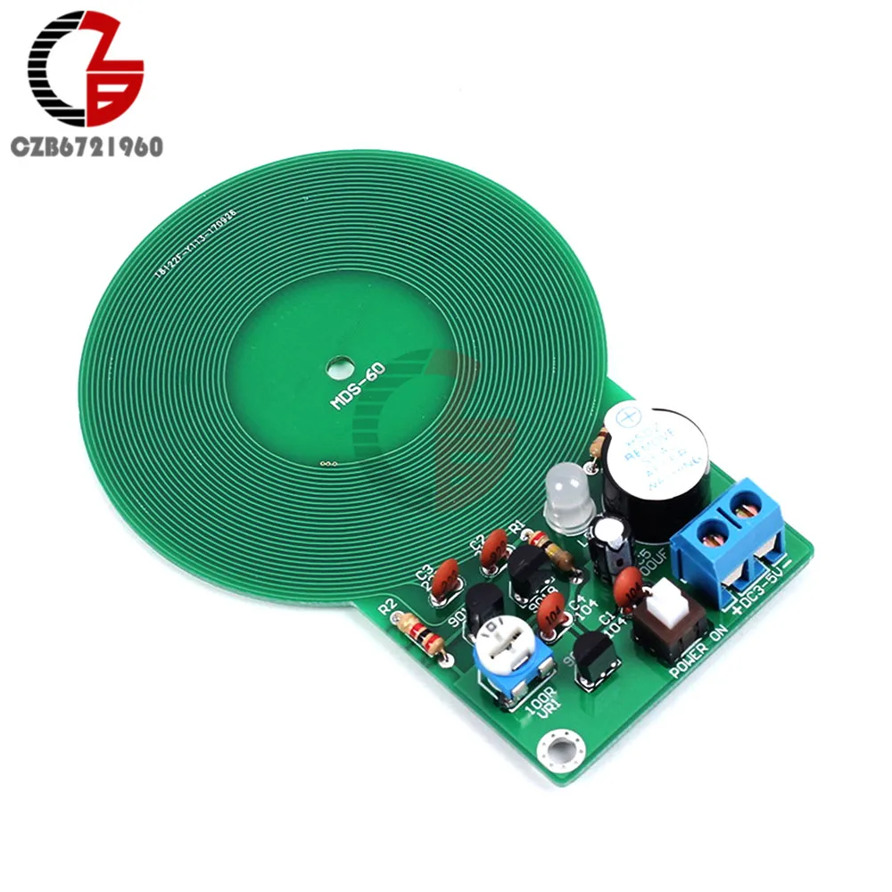 

Metal Detector Kit Electronic Kit DC 3V-5V 60mm Non-contact Sensor DIY Kit