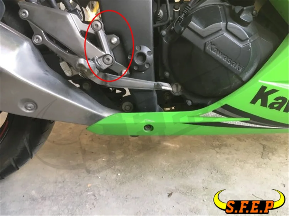 ЧПУ задний комплект Подножки крепление кронштейн основание для Kawasaki Ninja 250 Ninja250