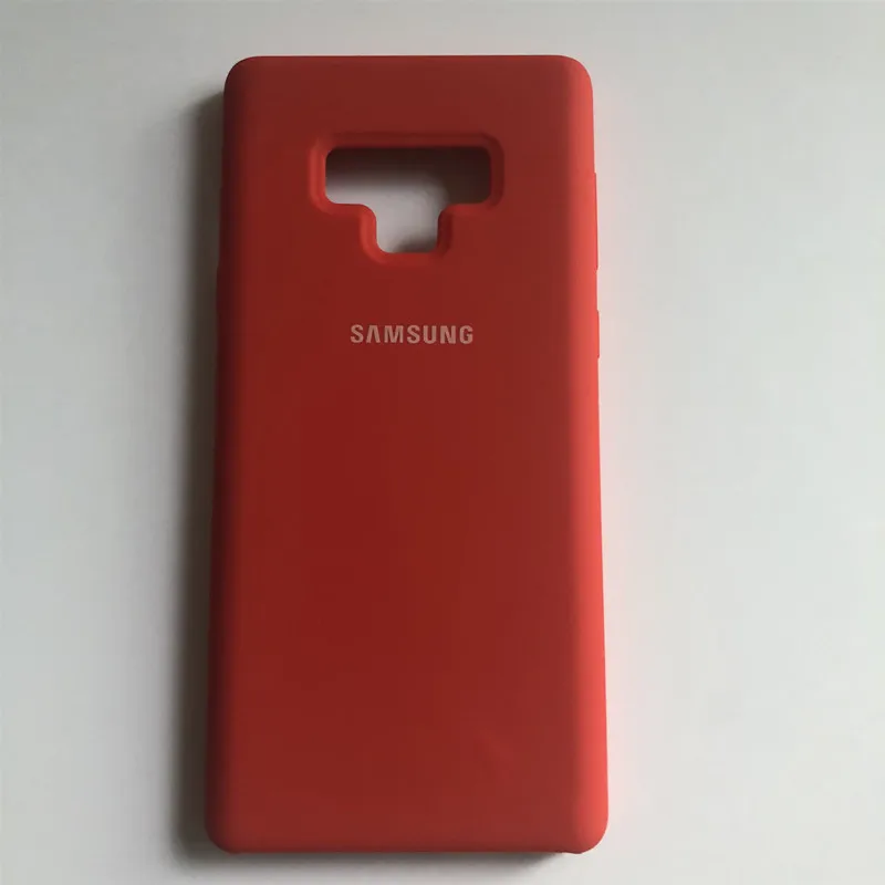 Оригинальный жидкий силиконовый чехол Samsung Galaxy Note 9 шелковистая мягкая на ощупь