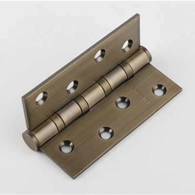 Green bronze Золото 4-дюймовые квадратные дверные петли сверхмощный серый черный нержавеющая домашняя мебель из стали Молчком желтая бронза черный, белый цвет матовый - Цвет: Green bronze
