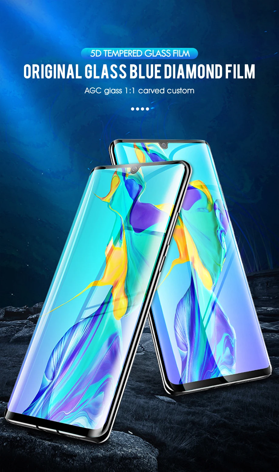 Защита экрана для Huawei P30 Pro олеофобное стекло с защитой от царапин для P30 Lite с полным клеем Защитное стекло