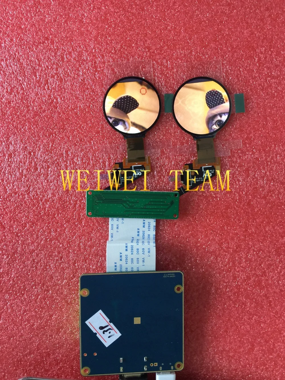 WISECOCO круглый AMOLED 1,39 микро OLED круглый экран MIPI дисплей 400*400 HDMI плата контроллера для смарт-часов/носимых
