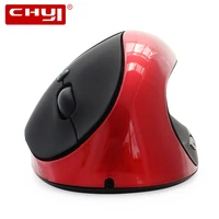 CHYI Ergonomic Vertical Wireless Mouse Rechargeable Buttons Gaming Computer Mouse 1600DPI USB Optical Mice For Laptop