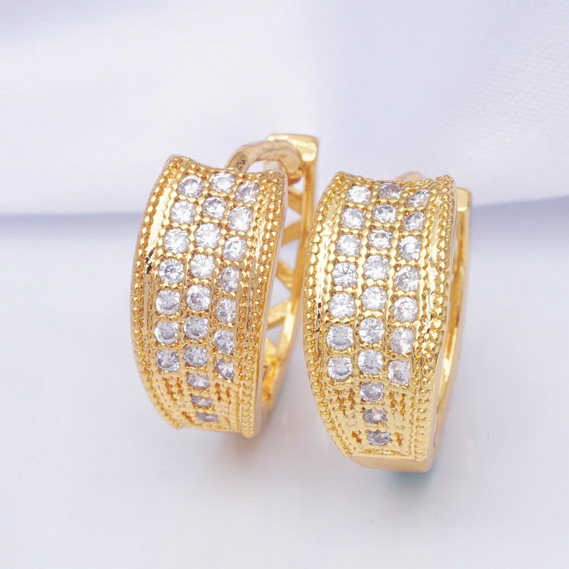 Женские круглые серьги-кольца в стиле хип-хоп с медным золотым покрытием модные