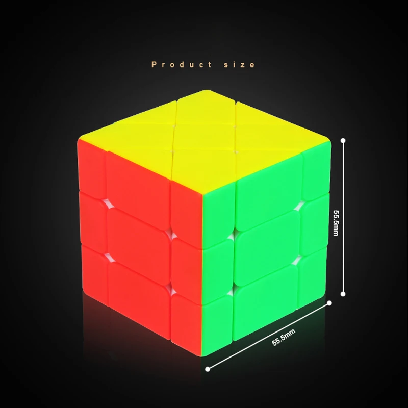 

YUXIN Black-Kirin Axis Cube 3x3x3 Magic Cube Stickerless Speed Puzzle Cube Educational Toys for Kids Children 55.5mm Magico Cubo