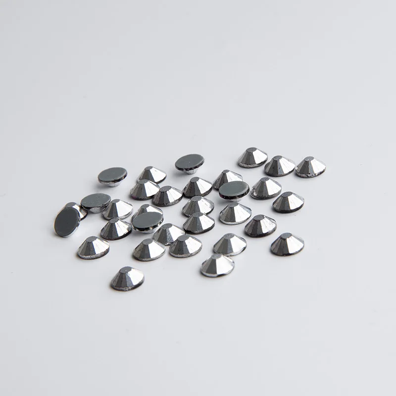 Jet Silver Hot Fix Rhinestone SS6-SS34 Gray Back Rhinestones for Clothes Shiny Stone High Quality with Coatings | Дом и сад