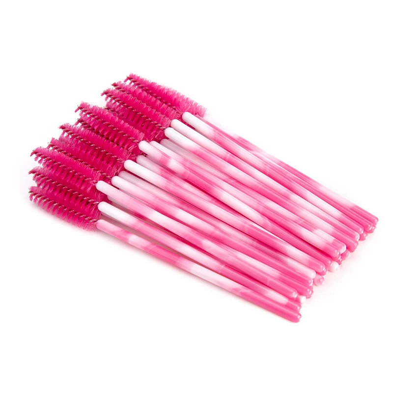 Light Red Zwellbe 50 шт. ресницы макияж щеточки Одноразовые Тушь для ресниц палочки для бровей аппликатор ресницы для наращивания косметические наборы инструментов для макияжа - Цвет: Light Red