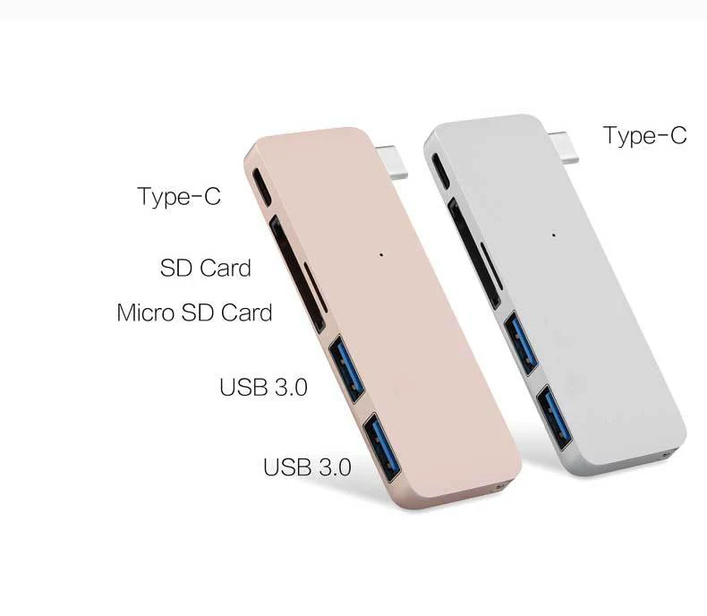 Высокоскоростной 3 0 USB Type C концентратор 5 в 1 комбинированный с зарядным портом