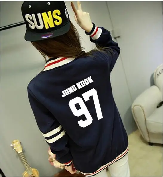 KPOP Bangtan jimin suga jungkook harajuku толстовки женские kawaii длинное пальто Одежда Корейская