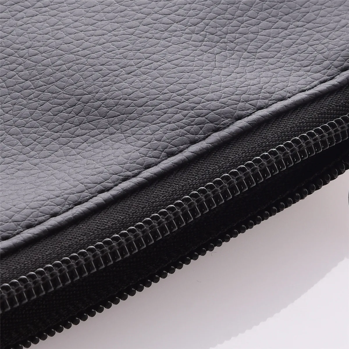 Solid Color PU Leather Purse Pencil Case with Zippered Cosmetic Bag Makeup Bag Coin Money Pouches for Women Travel Party