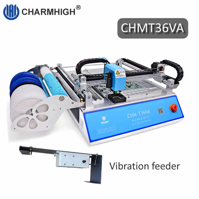 CHMT36VA + Вибрационный питатель настольная машина для сбора и размещения SMT 2 CCD