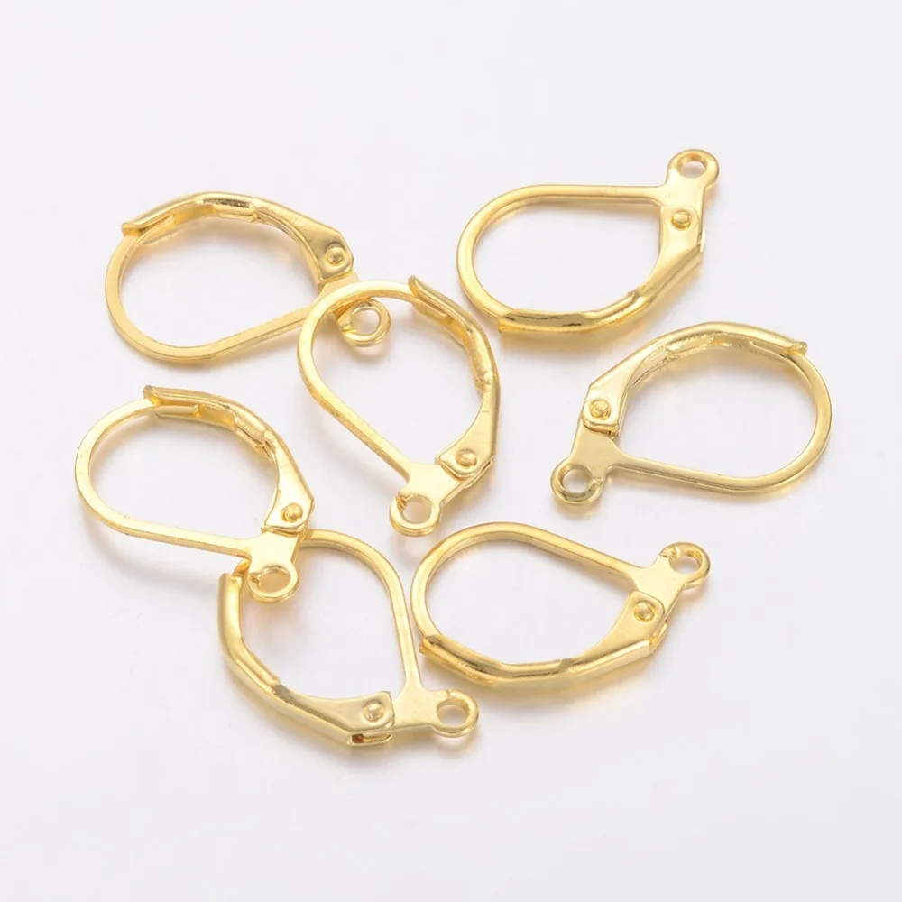 

PandaHall 20pcs Brass Metal Leverback Earring Findings for Jewelry Making DIY Handmade Craft Accessories