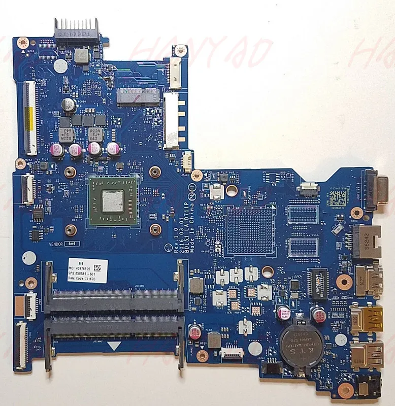 LA D711P для HP 255 G5 Series 858588 001 501 601 материнская плата ноутбука E2 7110 DDR3 Бесплатная