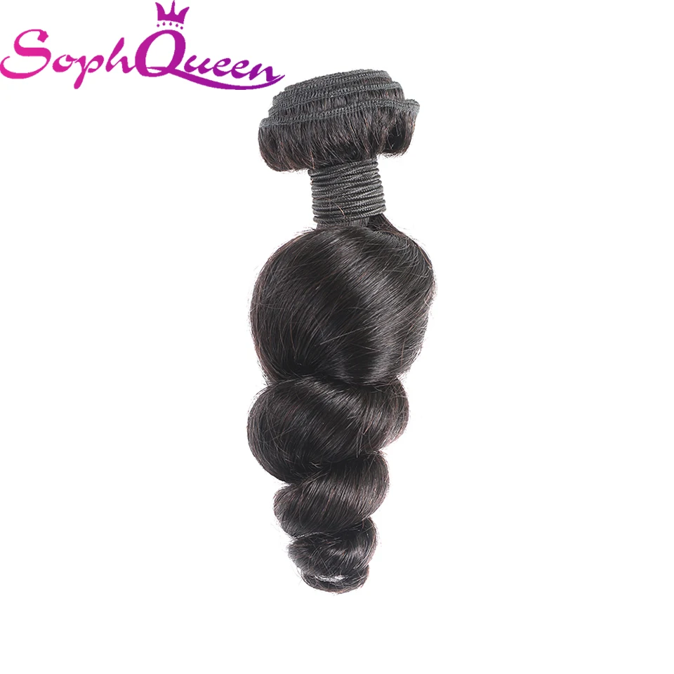Соф королева волосы перуанские натуральные свободные волнистые пучки